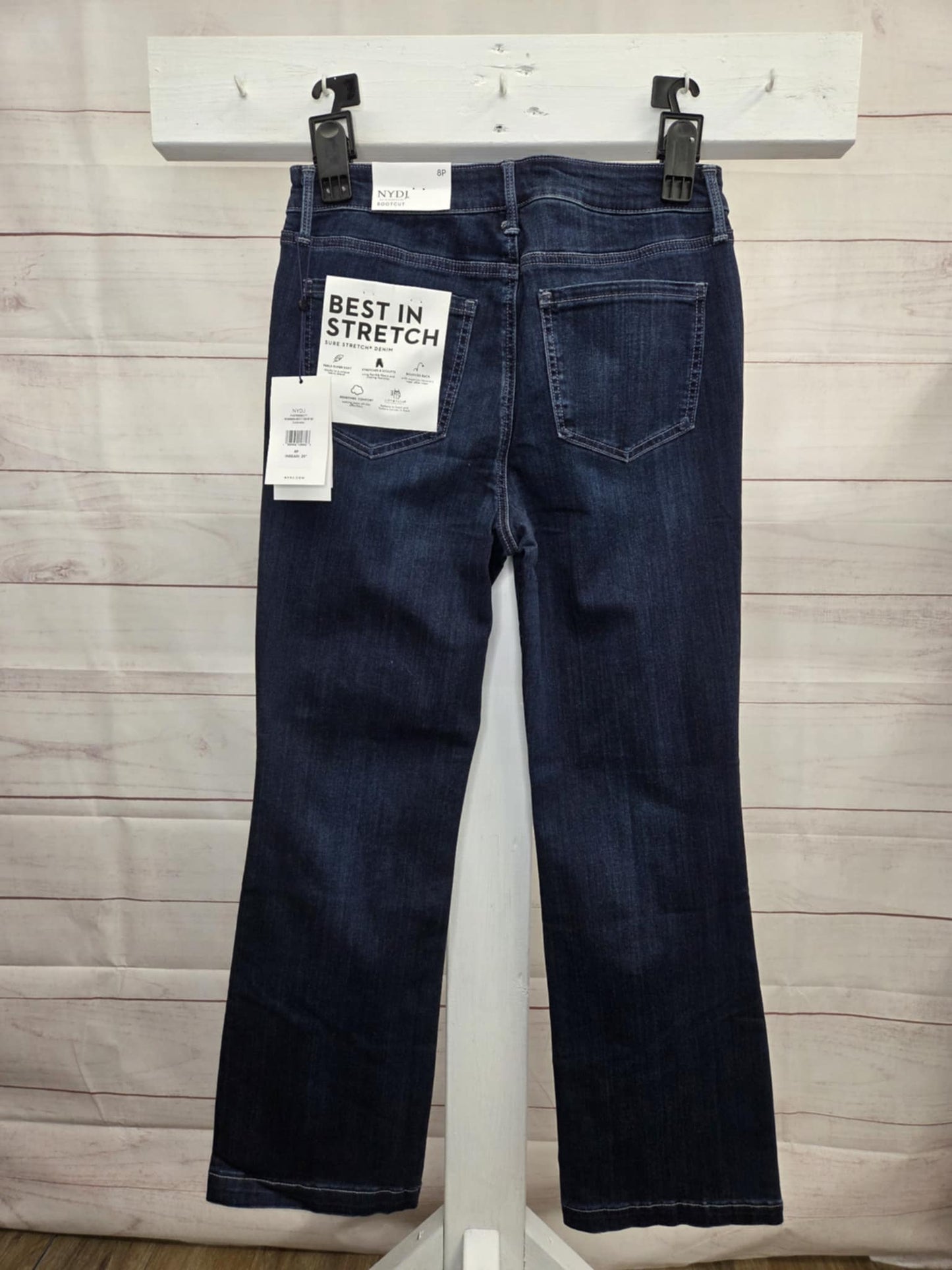 8P COLDWATER A704673 NYDJ Petite Sure Stretch High-Rise Barbara Bootcut Jeans