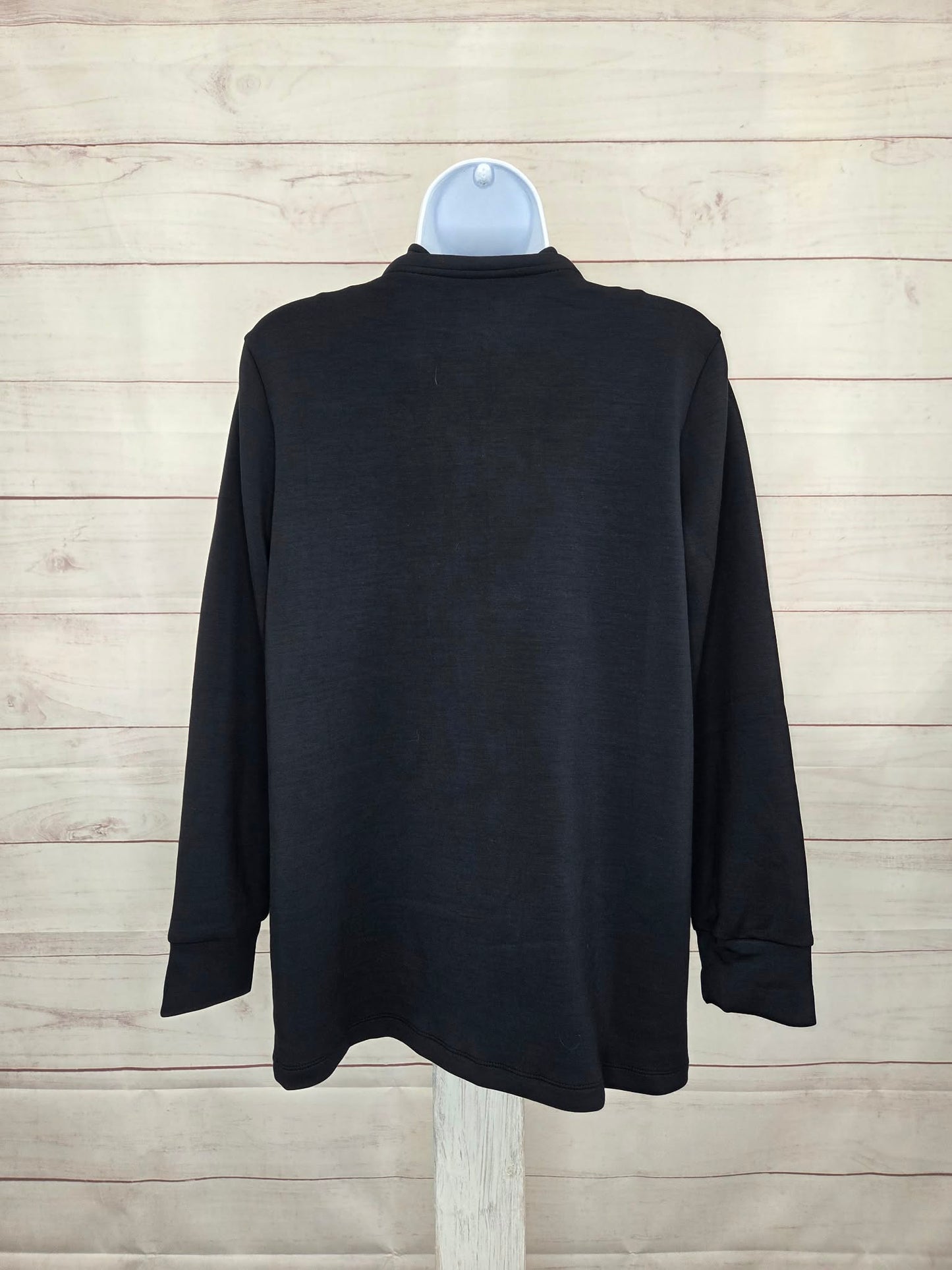 XSMALL PETITE A710227 Belle by Kim Gravel Petite ScubaLuxe Sparkle Half-Zip Tunic