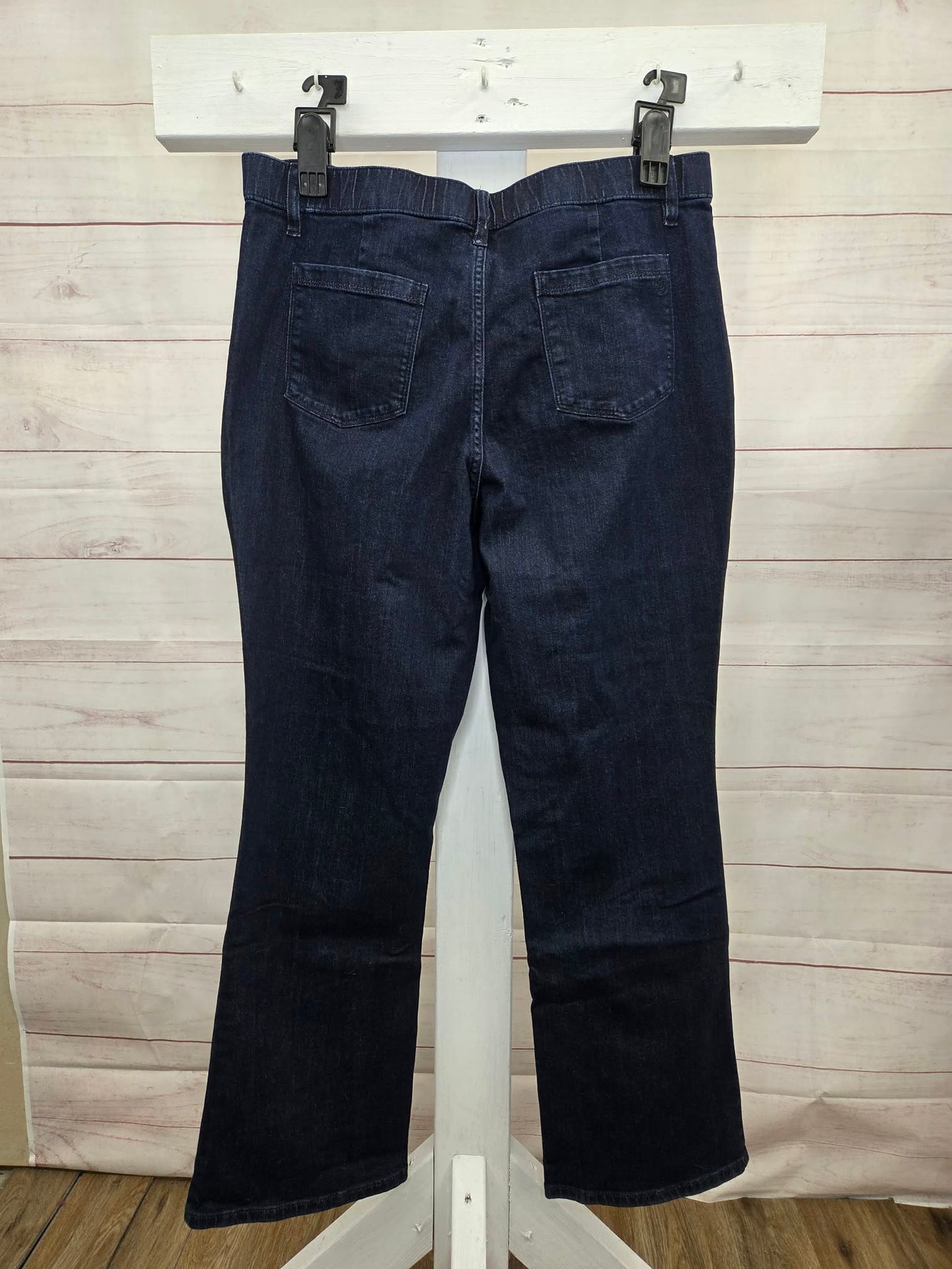 16R DK WASH A658823 Susan Graver Stretch Denim Regular Classic Boot Cut Jean