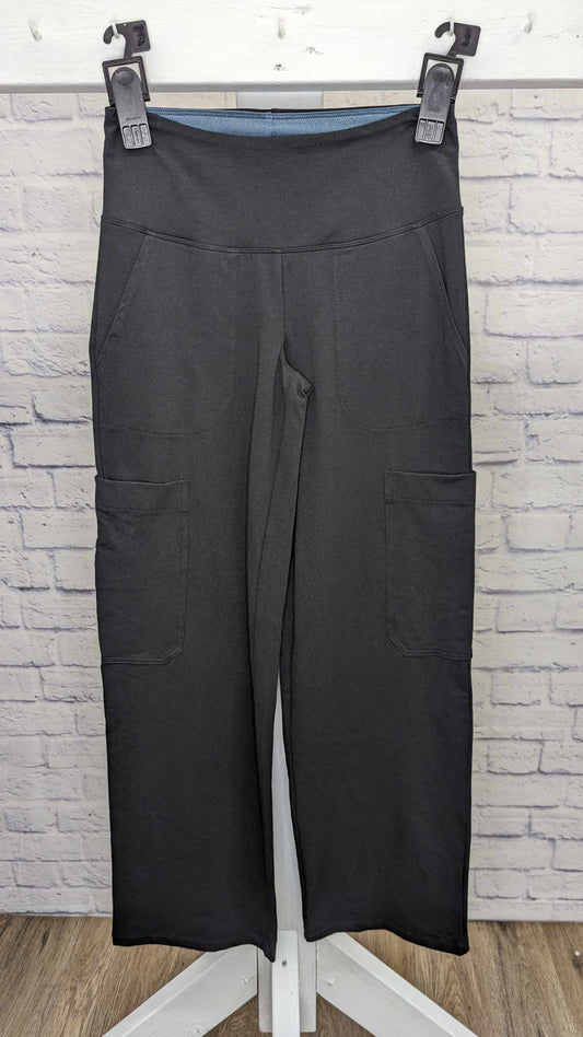 XXSMALL BLACK A455114 Women with Control Reg Tummy Control Wide Leg Pants