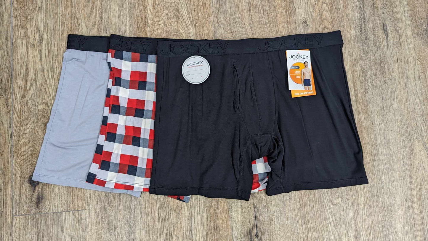 XLARGE A516108 Jockey Set of 3 Mens Boxer Briefs