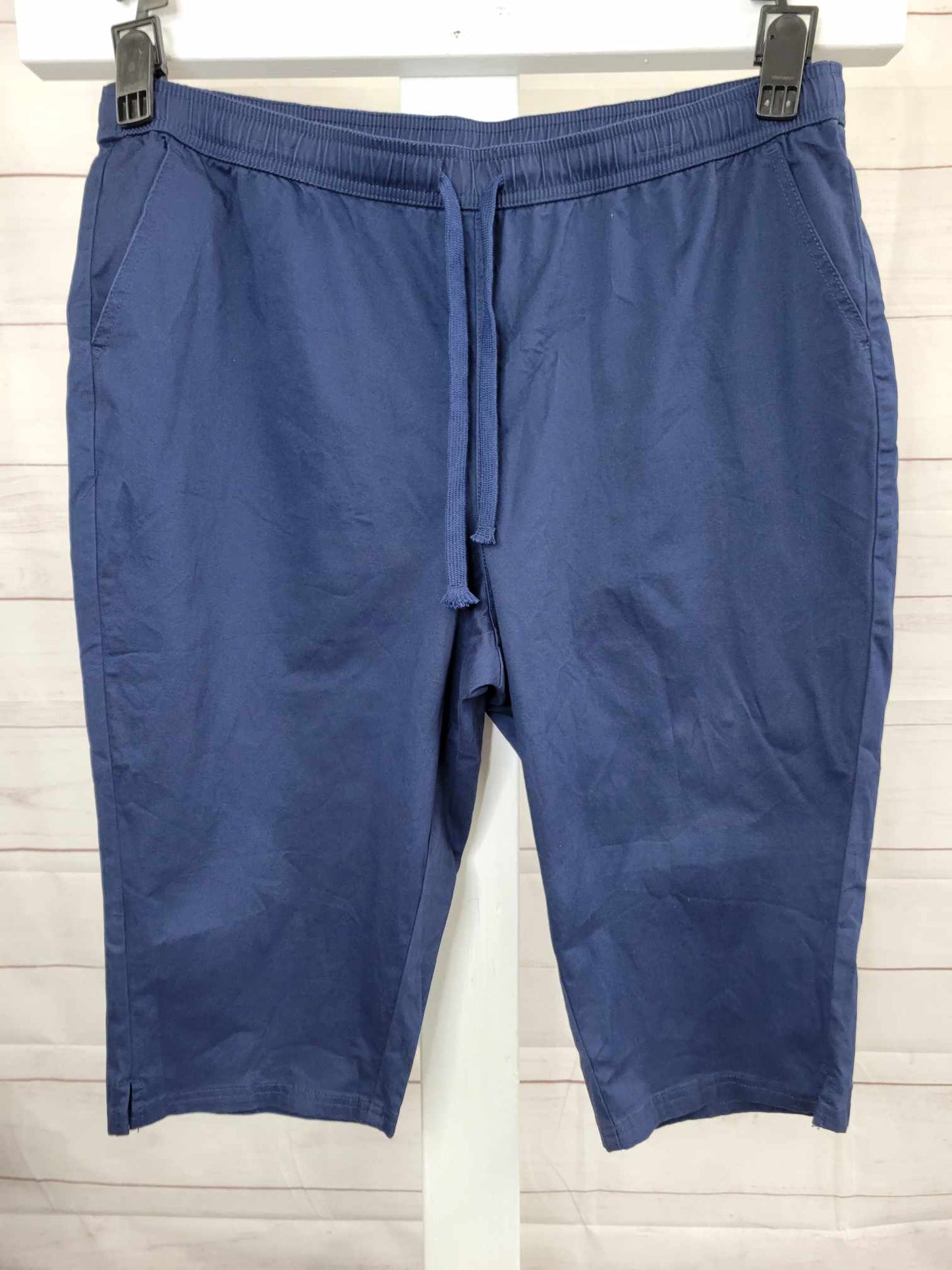 XLARGE NAVY A575308 Denim & Co. EasyWear Twill Tall Relaxed Pull-On Skimmer