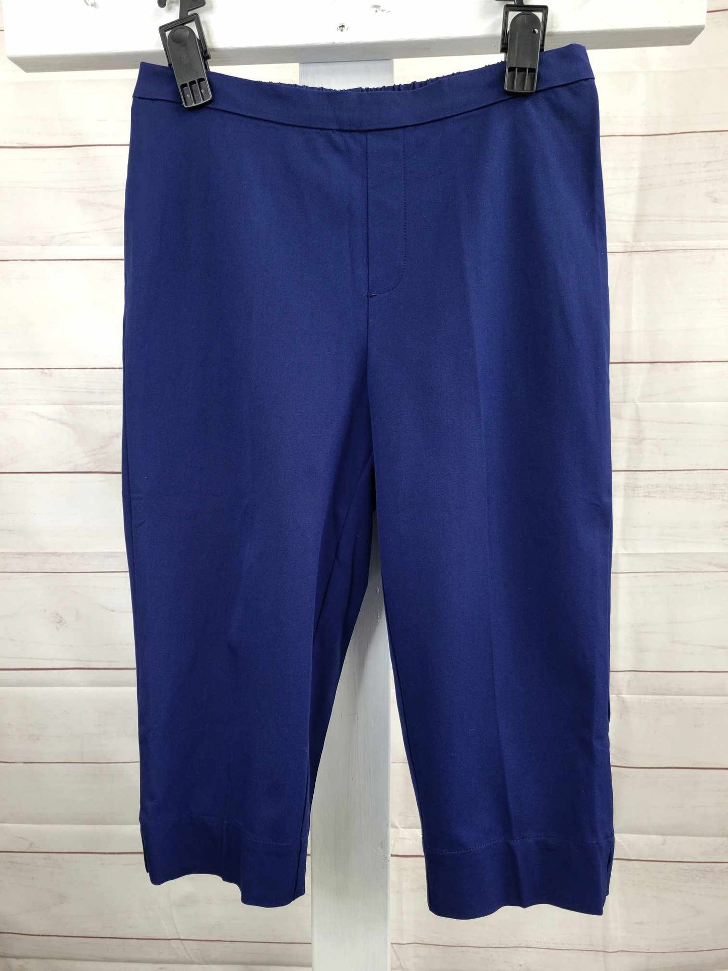 10 TALL NAVY A396930 Isaac Mizrahi Live! Tall 24/7 Stretch Pedal Pushers