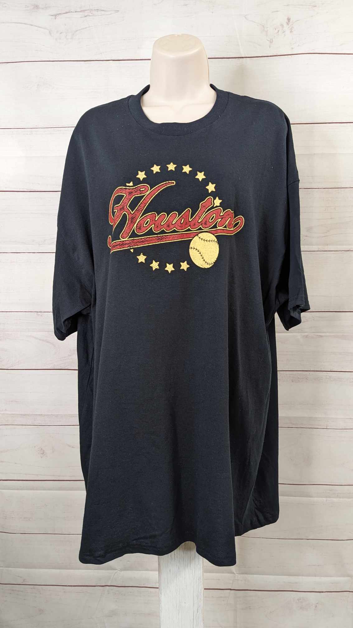 2X BLACK UNISEX HOUSTON BASEBALL