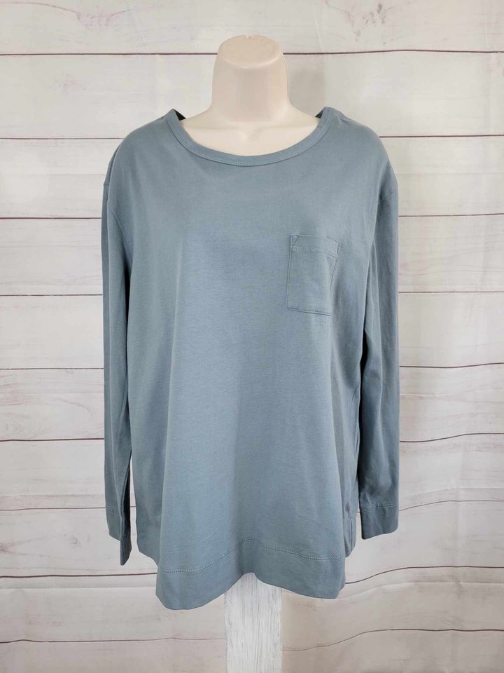 MEDIUM STORM BLUE A522292 Koolaburra by UGG Essentials Cotton Long Sleeve Tee