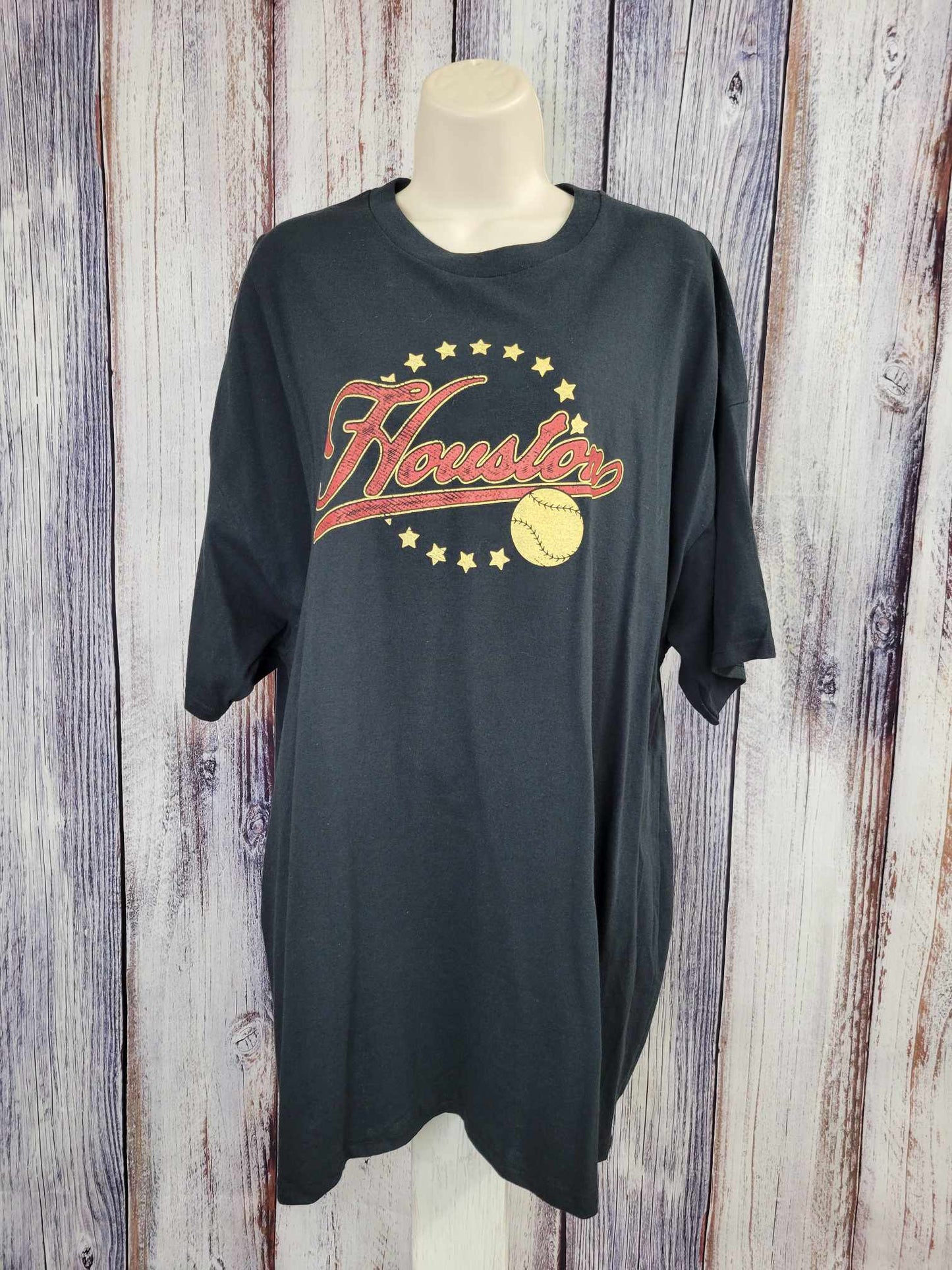 2X BLACK UNISEX HOUSTON BASEBALL