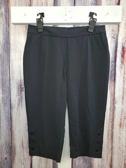 14T BLACK A496172 Isaac Mizrahi Live! Tall 24/7 Stretch Slim Pedal Pusher