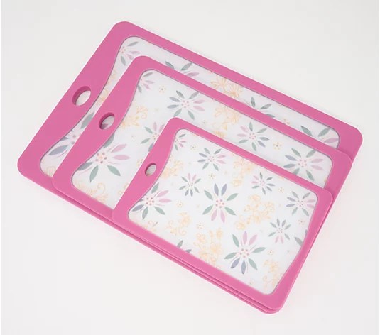 K85317 Temp-tations Set of 3 Antimicrobial Cutting & Serving Boards
