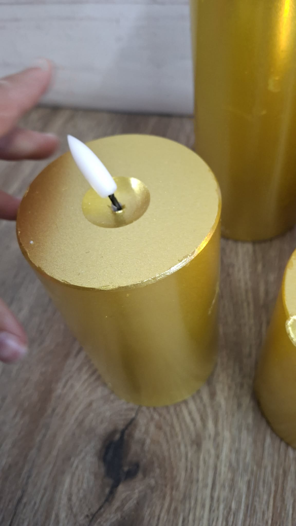 Home Reflections 4-pc Flameless Pillar Candles with Gift Box