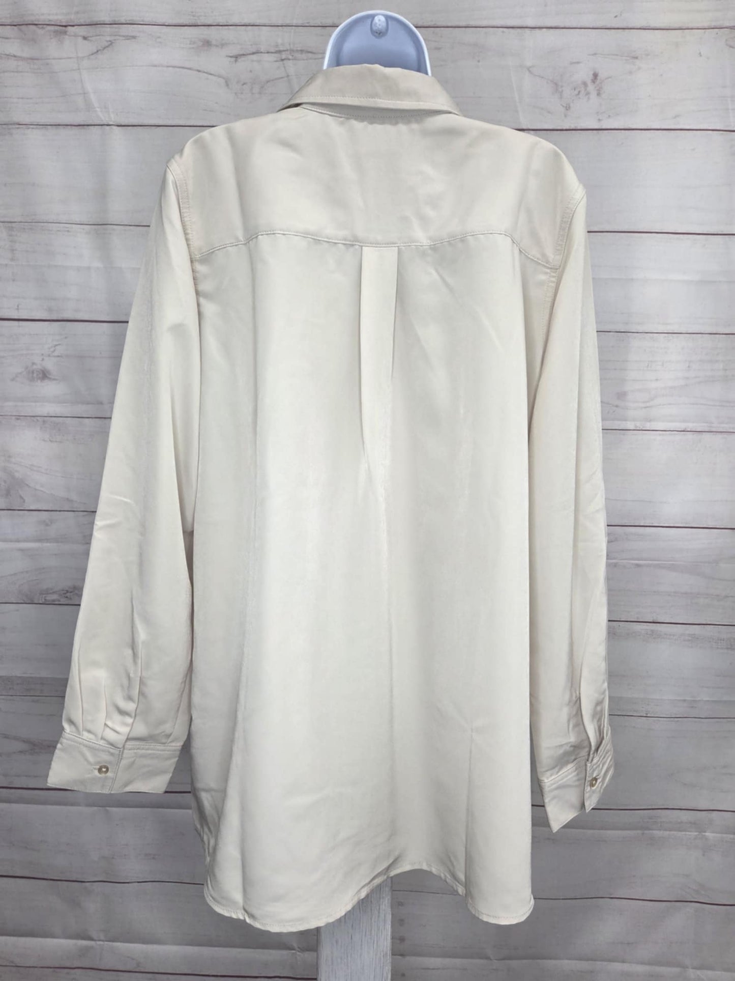LARGE STONE A702869 Denim & Co. Essentials Original Button Front Utility Tunic