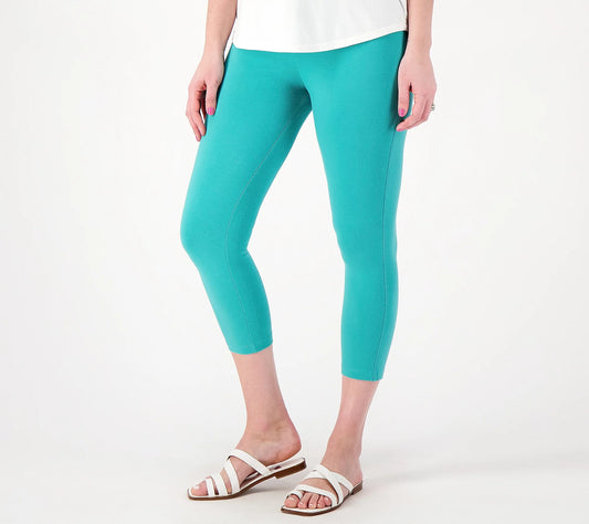 LARGE LATIGO BAY A394800 LOGO Layers by Lori Goldstein Regular Cropped Leggings