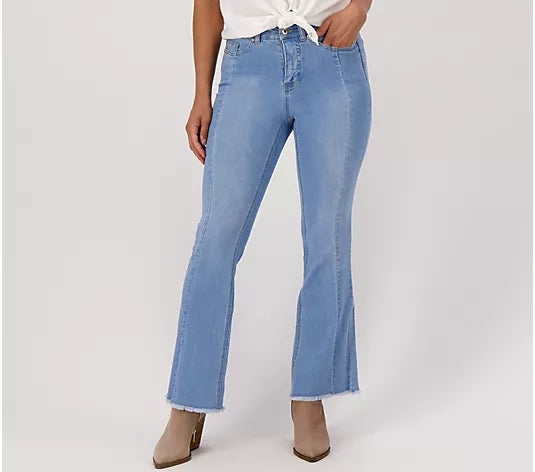 6R LT. WASH A517354 All Worthy Hunter McGrady Regular Indigo Raw Hem Jeans