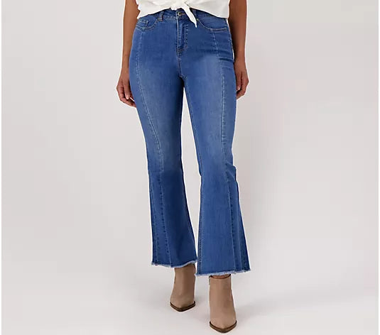 2R MED. WASH A517354 All Worthy Hunter McGrady Regular Indigo Raw Hem Jeans