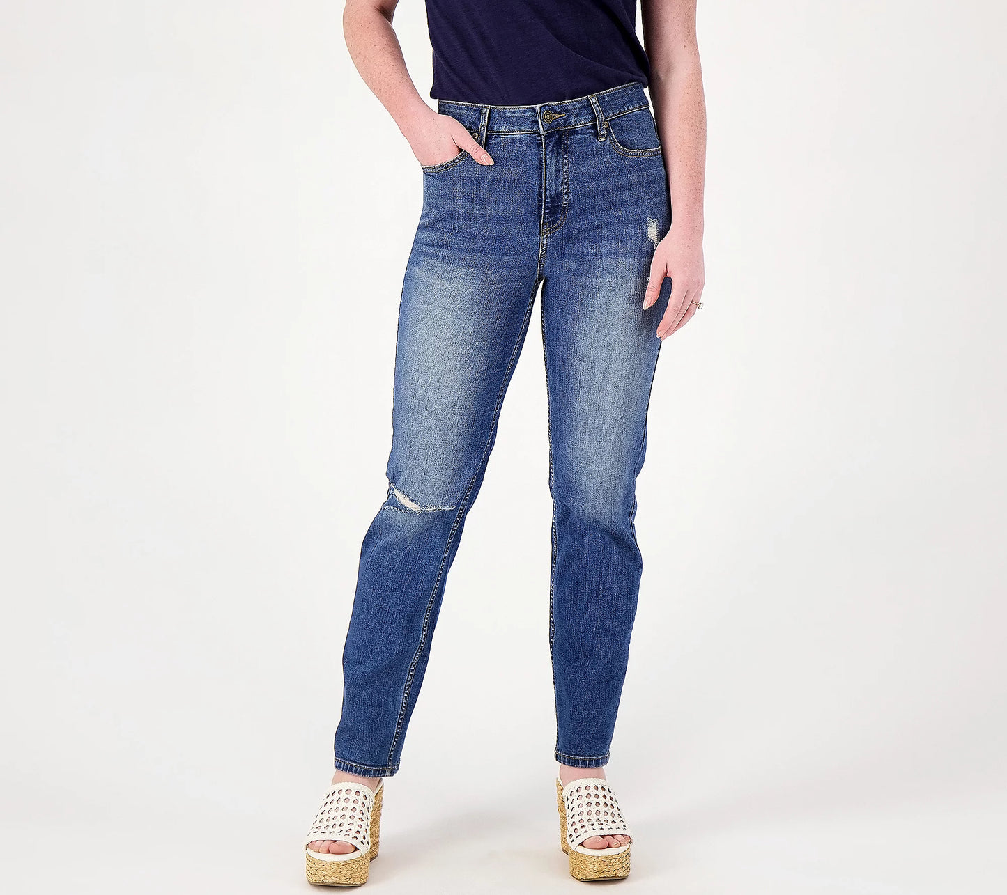 2R DELMAR A574867 Candace Cameron Bure Regular Pacific Denim Girlfriend Jean