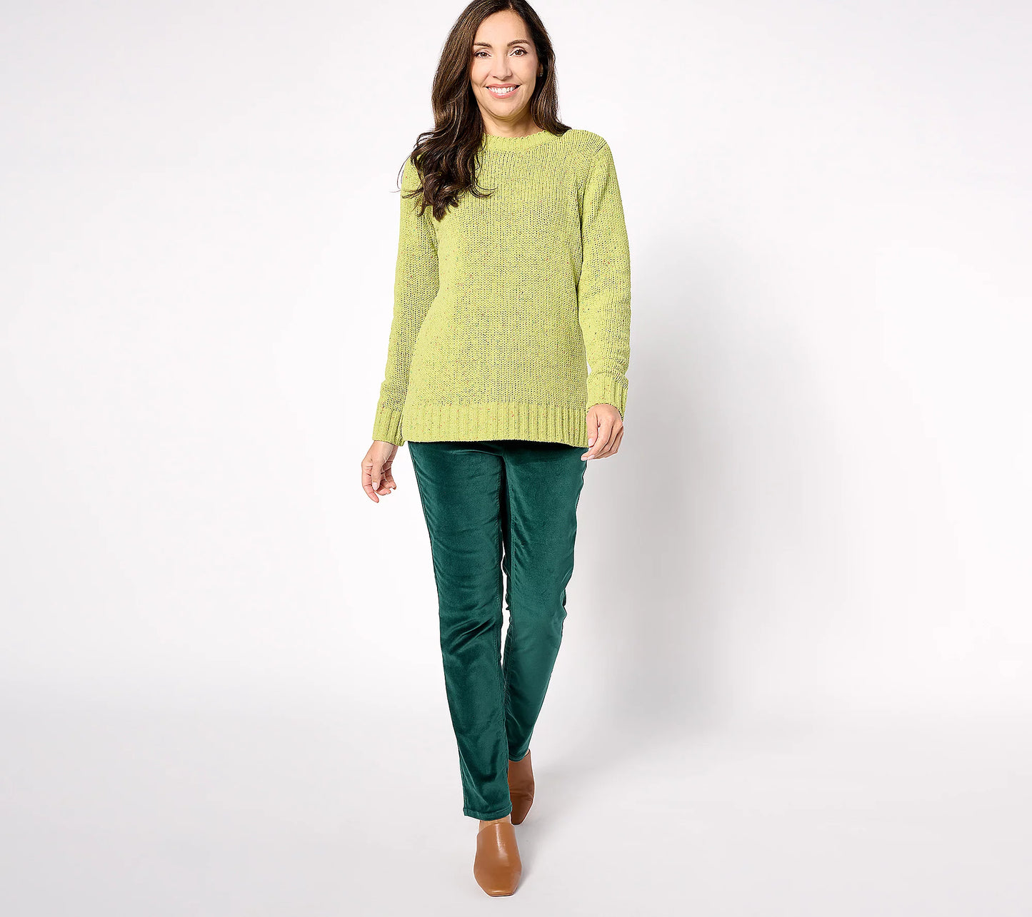 AVOCADO A627953 Belle by Kim Gravel Confetti Chenille Crewneck (MULTIPLE SIZES AVAILABLE)