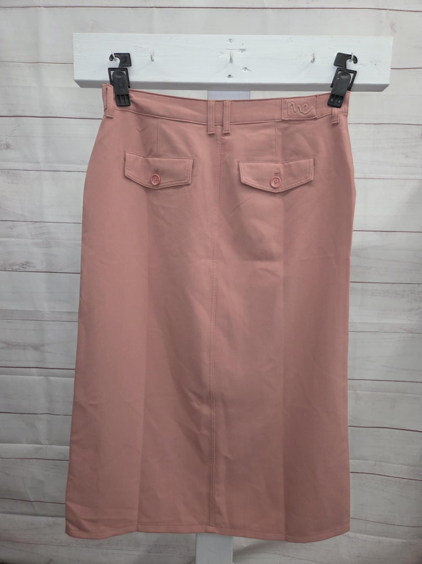 16P PINK A692405 Me by Jennie Garth Petite Mesa Utility Maxi Skirt