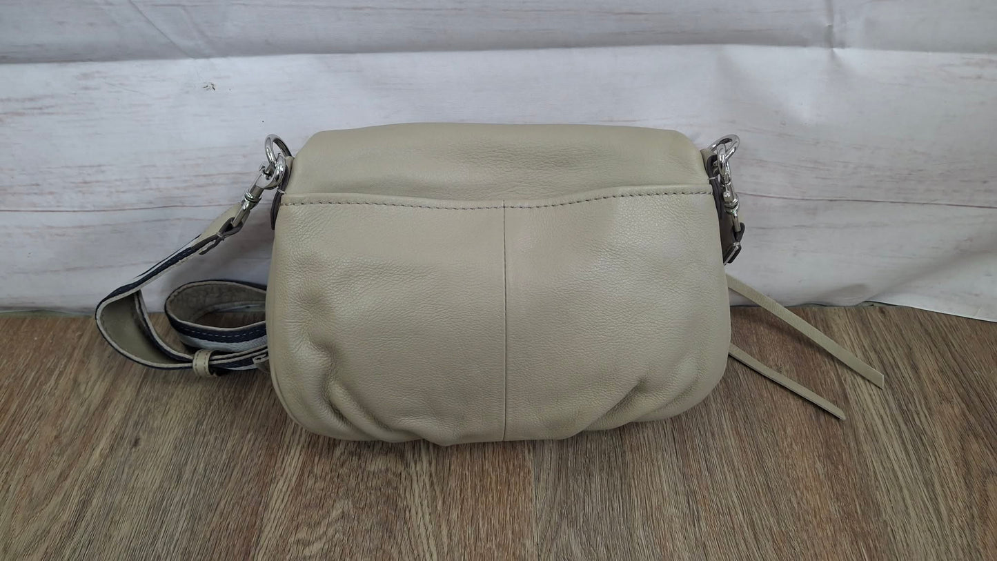 TAUPE A716310 Aimee Kestenberg Dual Entry Leather Crossbody w/ Two Way Strap