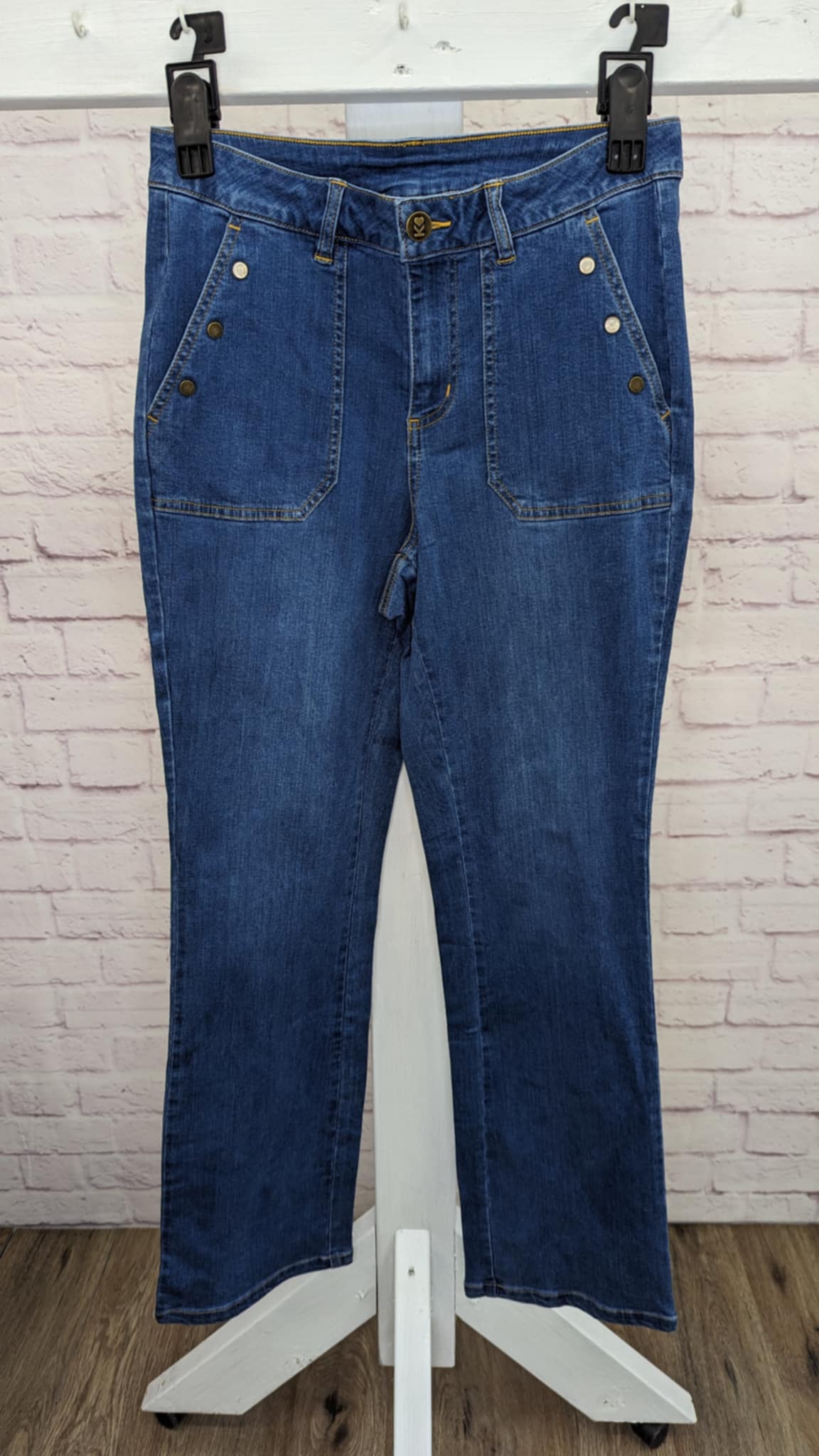 0R MED. WASH A617222 Belle by Kim Gravel Regular TripleLuxe Denim Jean