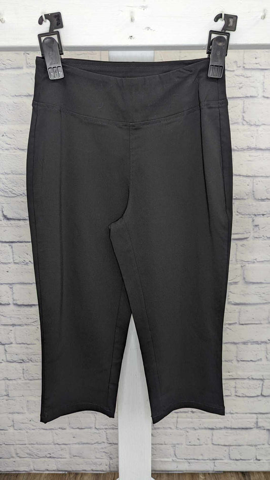 0R BLACK A601128 Belle by Kim Gravel Regular Citi Twill Capri Pants