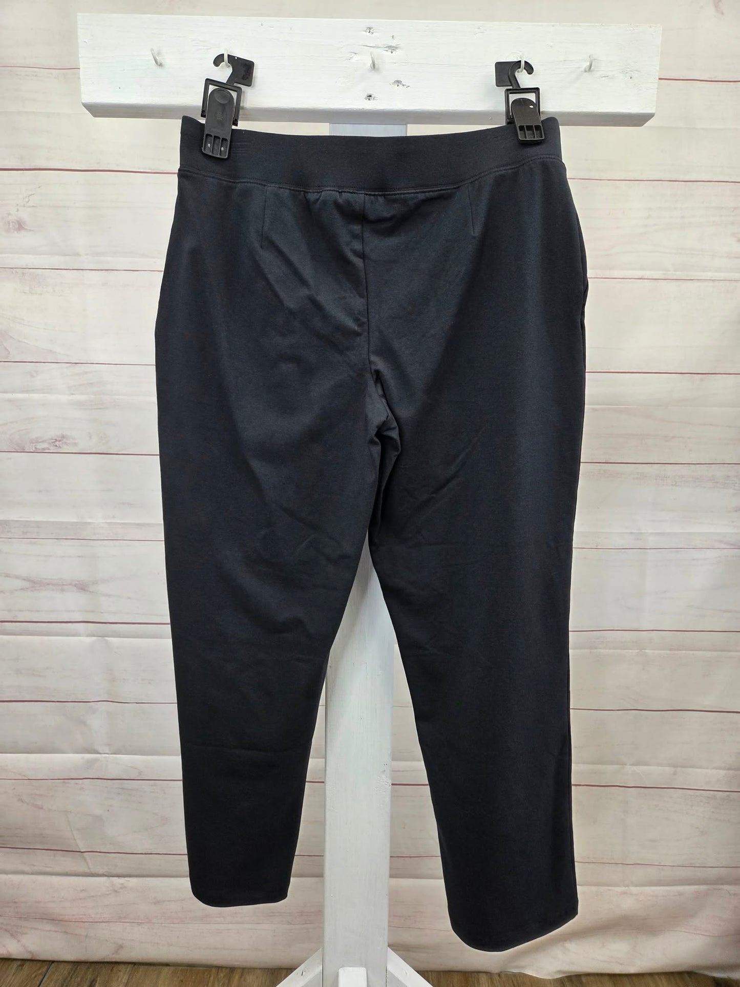 MEDIUM PET BLACK A702028 Denim & Co. Petite Duo Stretch Straight Leg Pants
