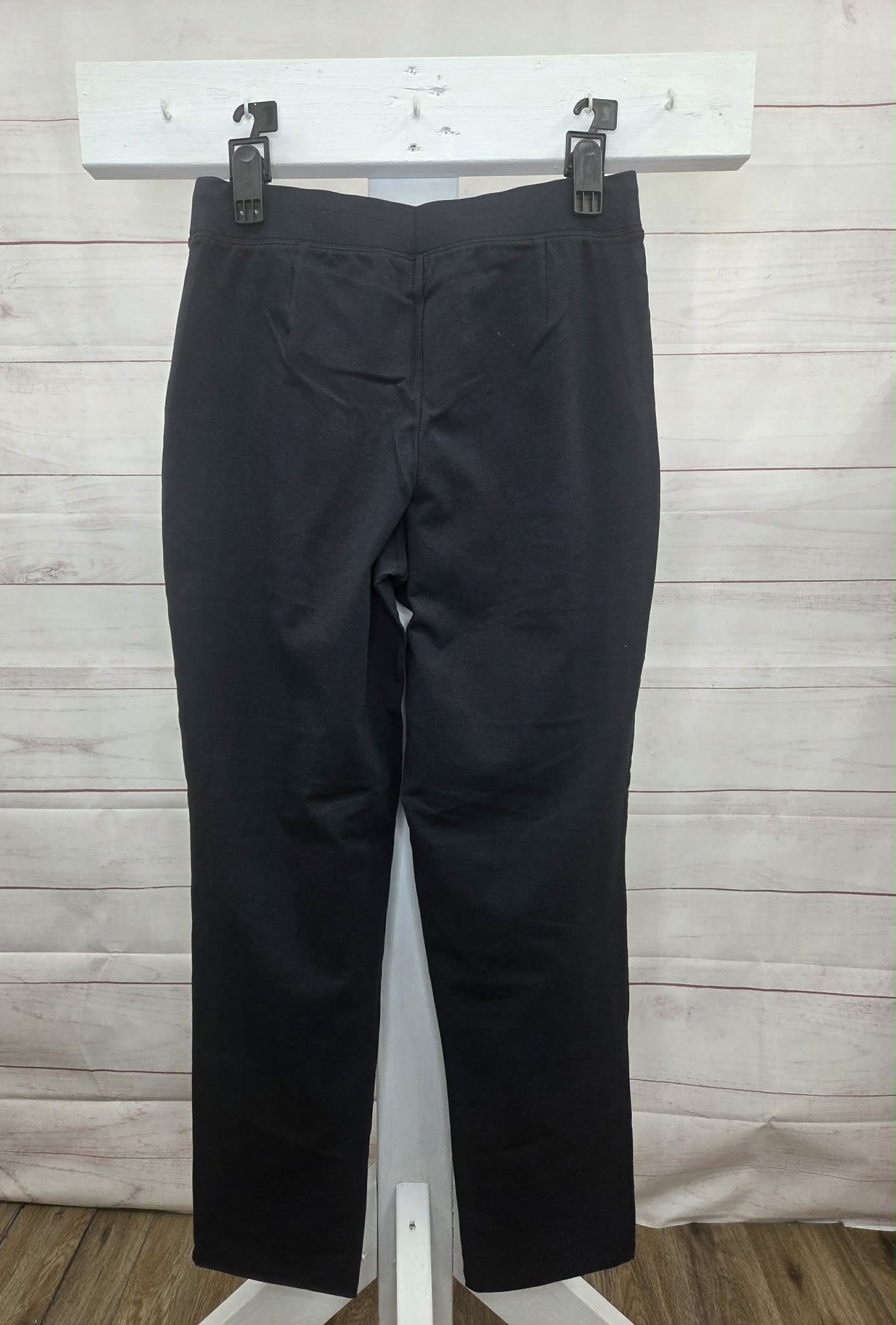 MEDIUM TALL BLACK Denim & Co. Tall Duo Stretch Straight Leg Pants