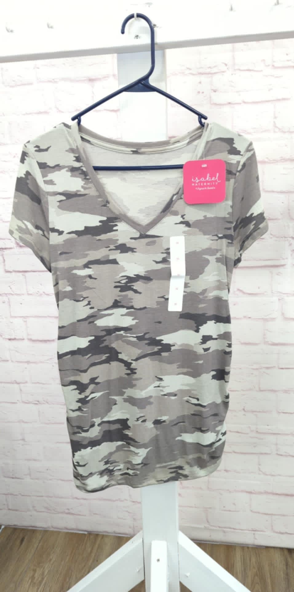 SMALL CAMO MATERNITY TOP