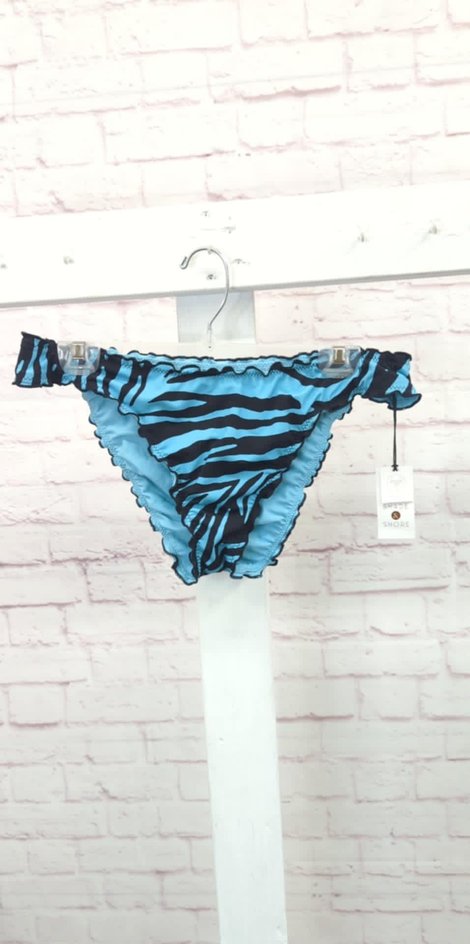 LARGE BLUE ANIMAL PRINT SWIM BOTTOMS