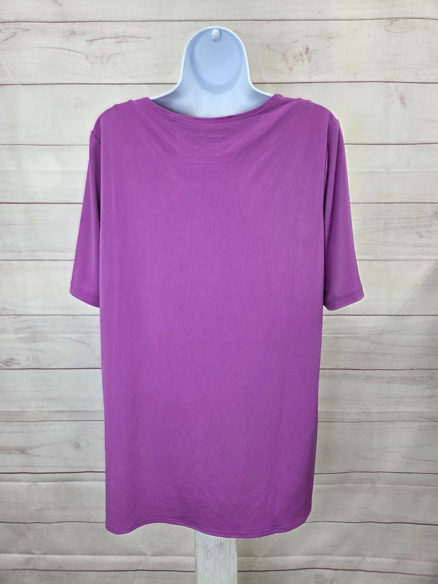 MEDIUM ORCHID A352184 Susan Graver Modern Essentials Liquid Knit Tunic