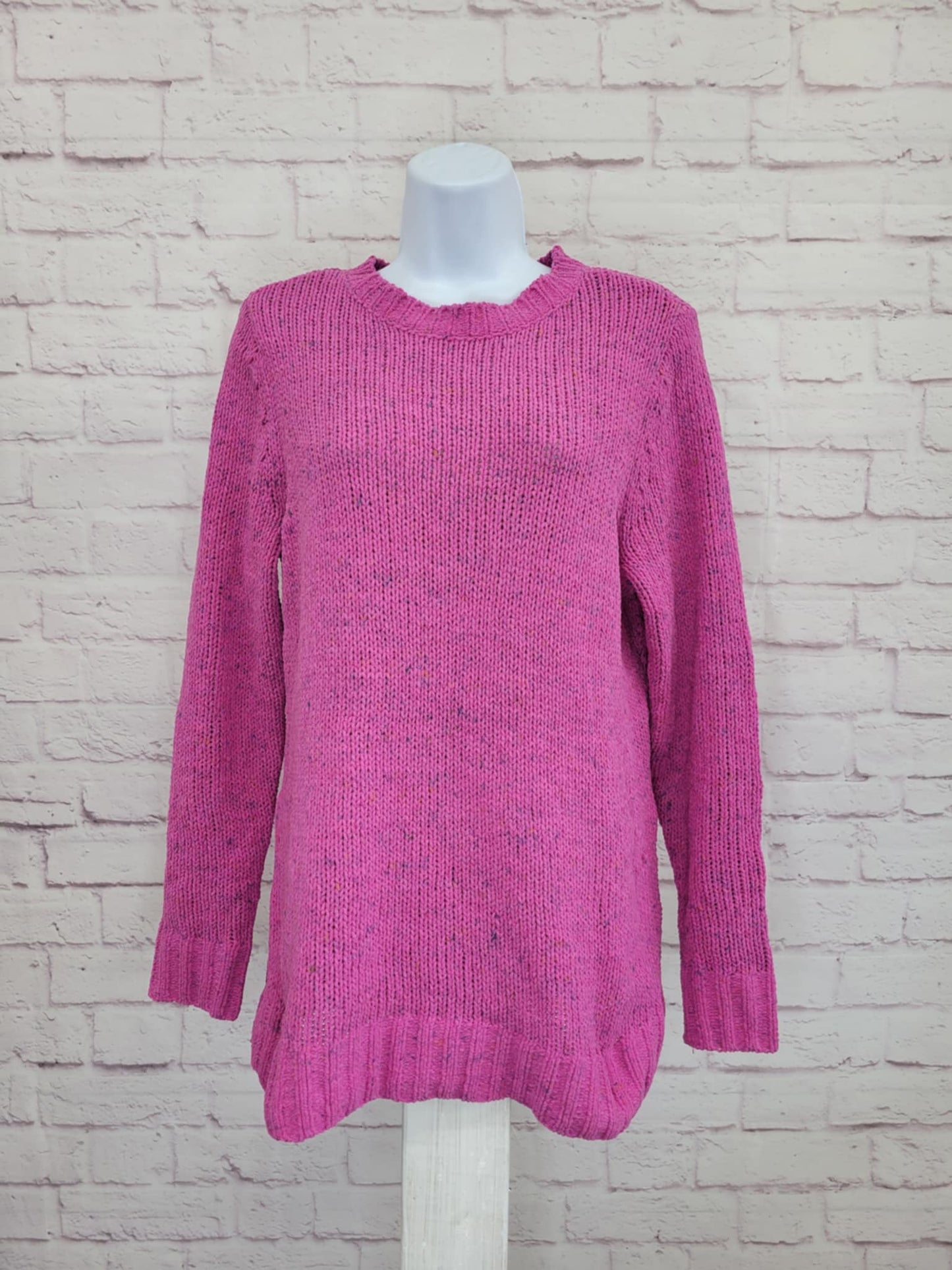 XXSMALL PINK A627953 Belle by Kim Gravel Confetti Chenille Crewneck