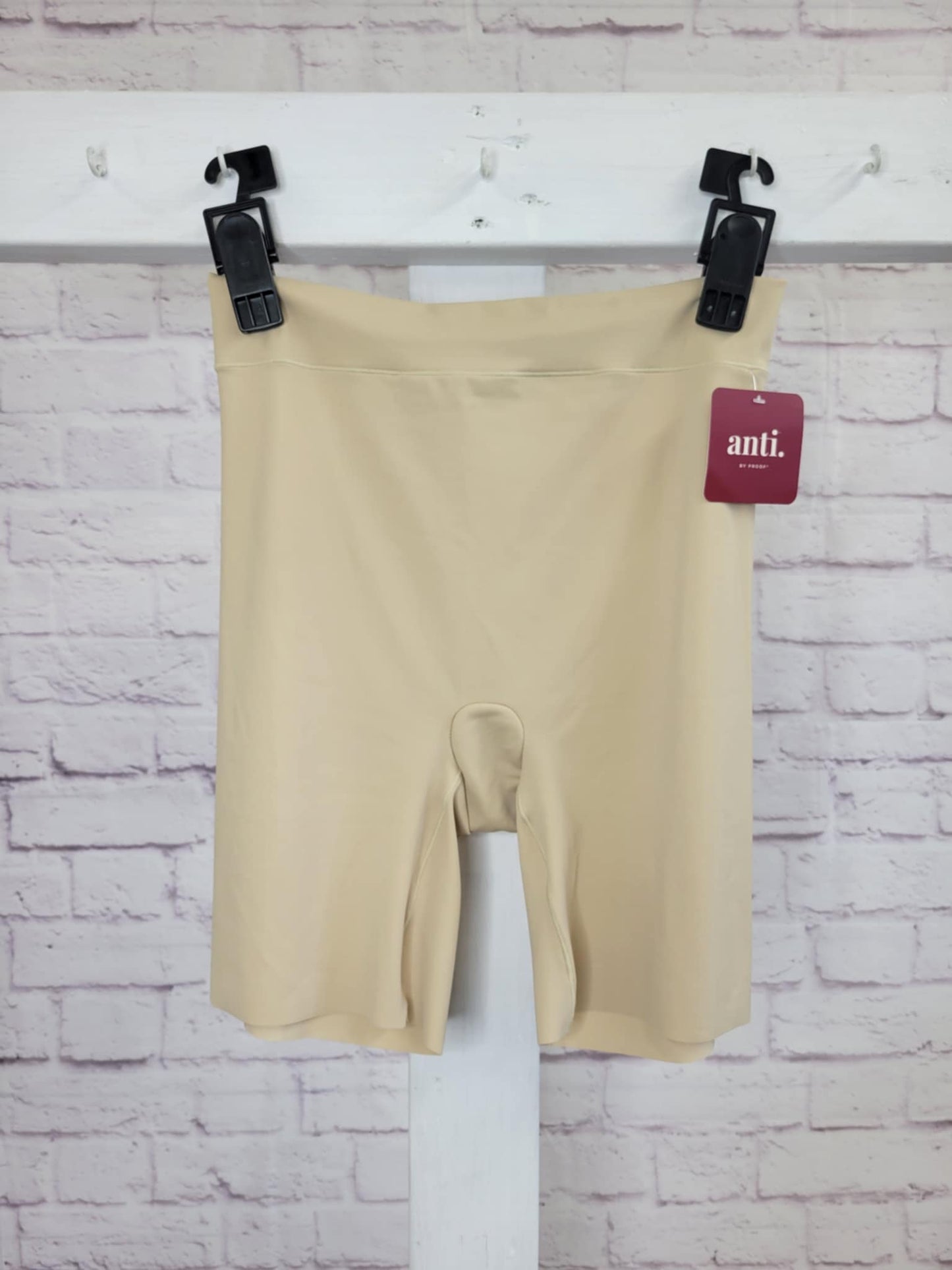 LARGE OATMEAL A544105 Anti x Proof High Waist Smoothing Slip Short