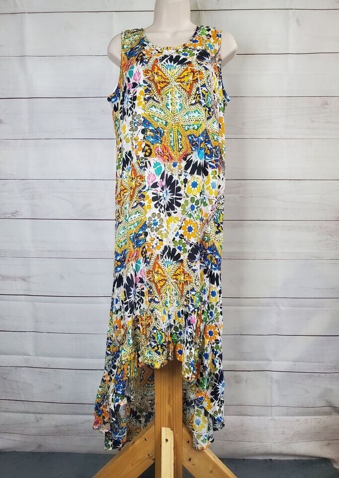 MEDIUM YELLOW A392871 Tolani Collection Regular Flounce Hem Dress