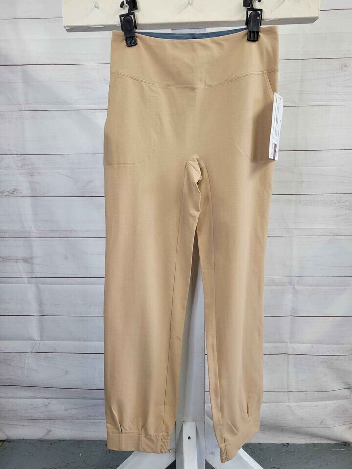 MEDIUM KHAKI A516278 Women with Control Tall Cotton Jersey SMOOTH & SLEEK Pant