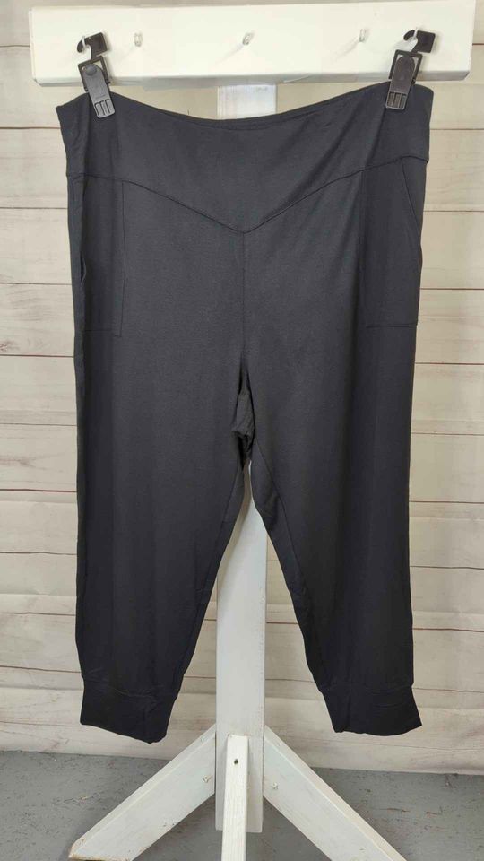 3XP BLACK A451564 All Worth Hunter McGrady Petite Knit Pull-On Joggers