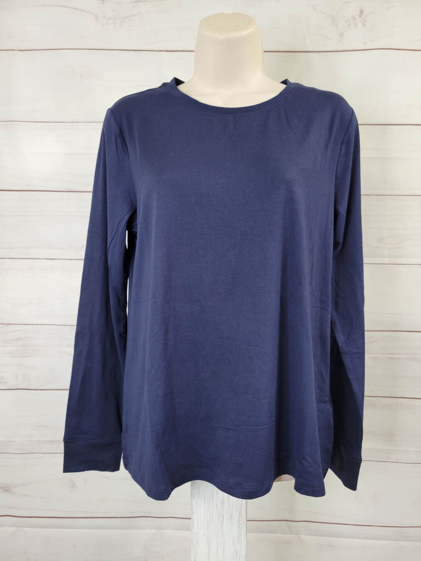 XSMALL COBALT A459555 AnyBody Lush Jersey Lounge Set with Drawstring Bag