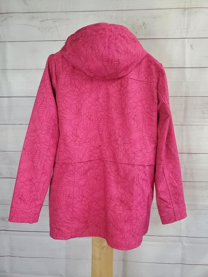 XXSMALL PINK A392066 Nuage Bonded Printed Jacket with Removable Hood