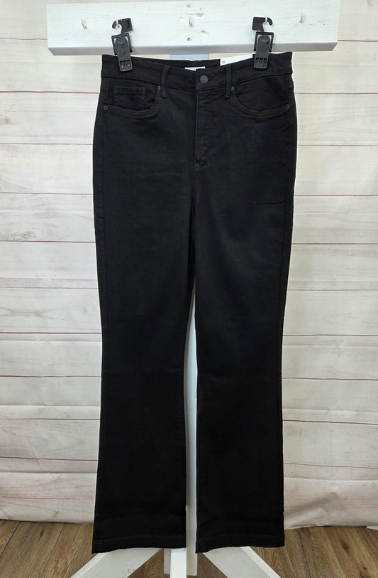 10R BLACK A704672 NYDJ Regular Sure Stretch High-Rise Barbara Bootcut Jeans - Regular