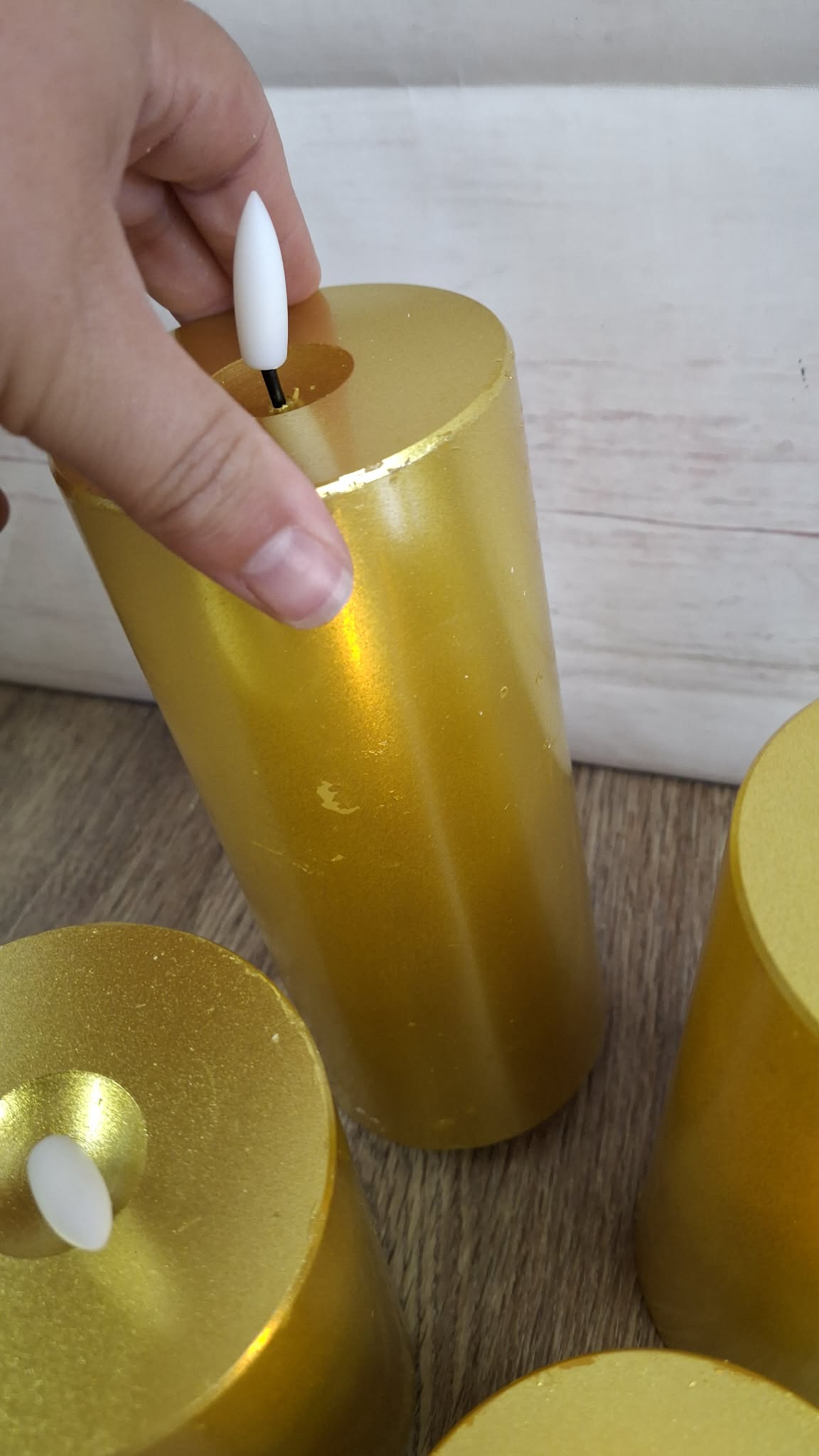 Home Reflections 4-pc Flameless Pillar Candles with Gift Box