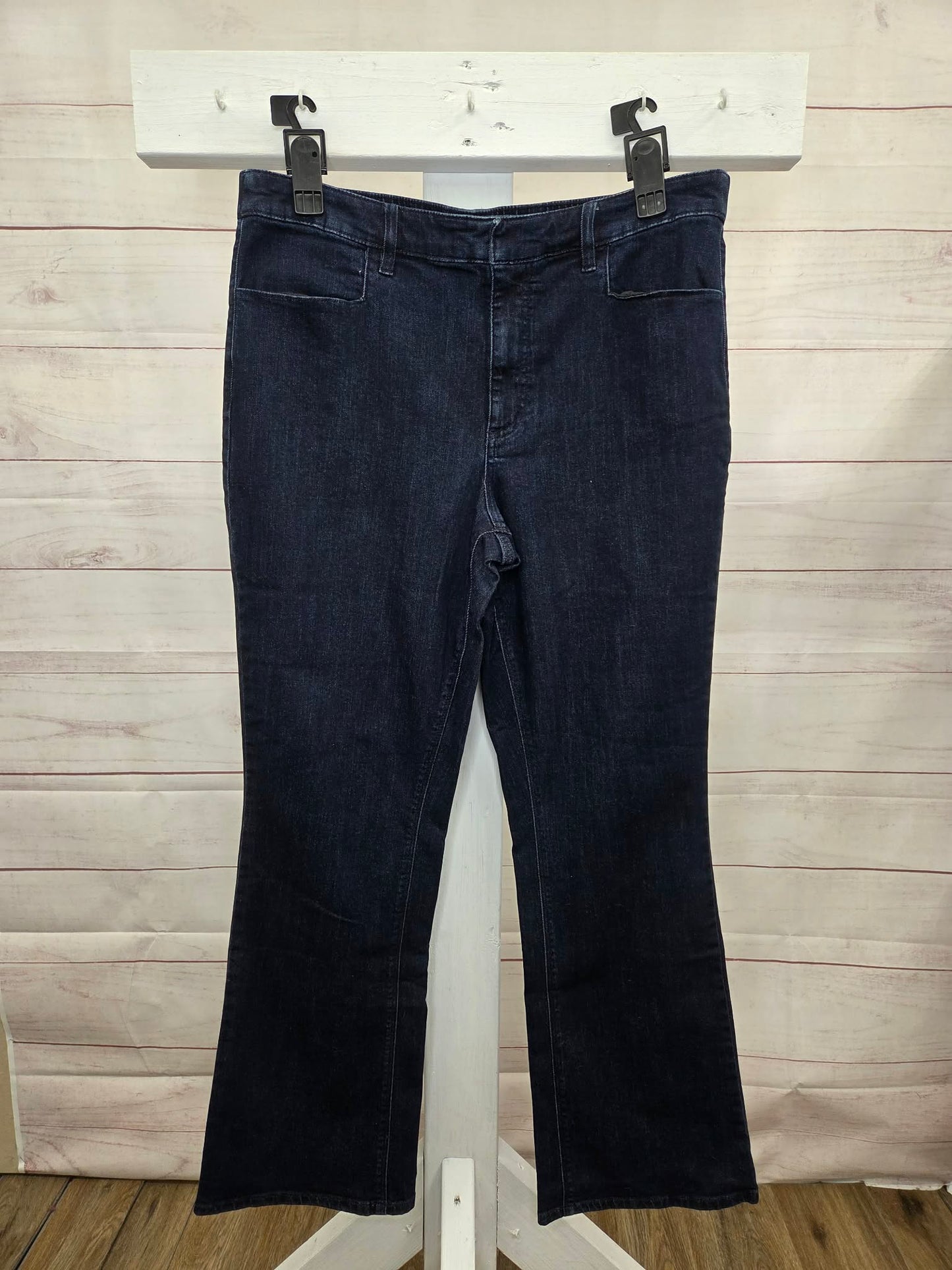 16R DK WASH A658823 Susan Graver Stretch Denim Regular Classic Boot Cut Jean