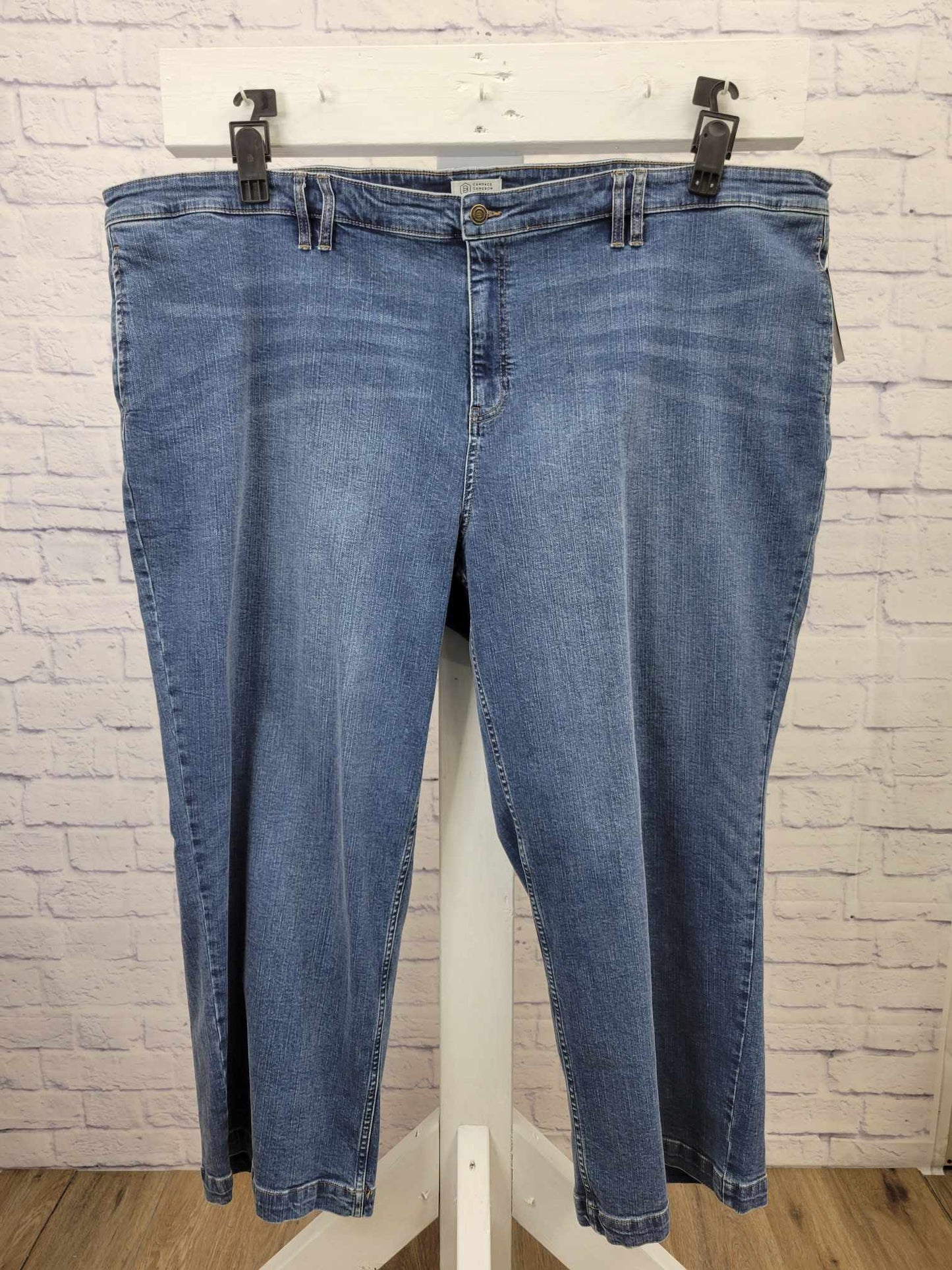 32W DELMAR DK WASH A472474 Candace Cameron Bure Petite Pacific Denim Maritime Wide-Leg Jean