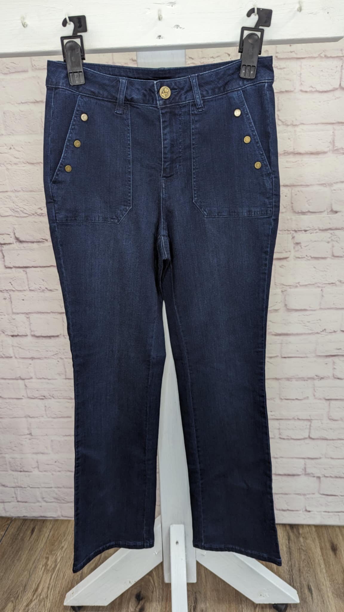 DARK INDIGO A617222 Belle by Kim Gravel Regular TripleLuxe Denim Jean (MULTIPLE SIZES AVAILABLE)