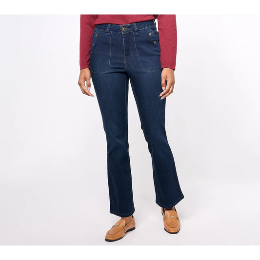 14R DARK INDIGO A617222 Belle by Kim Gravel Regular TripleLuxe Denim Jean
