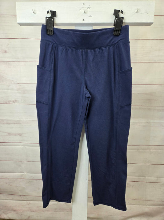 MEDIUM PET NAVY A690972 Denim & Co. Active Petite Duo Stretch Slim Straight Ankle Pant
