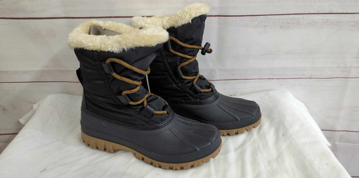 7M BLACK A520161 Cougar Waterproof Bungee Winter Boots - Cinch