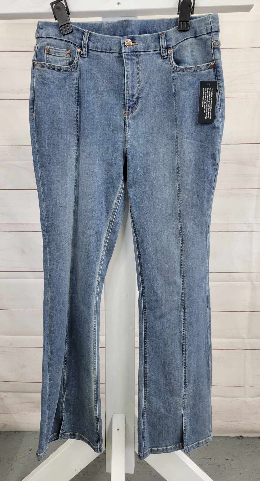 10R ANT. INDIGO A575704 Canyon Retreat Regular Heartland Denim Front Slit Jeans