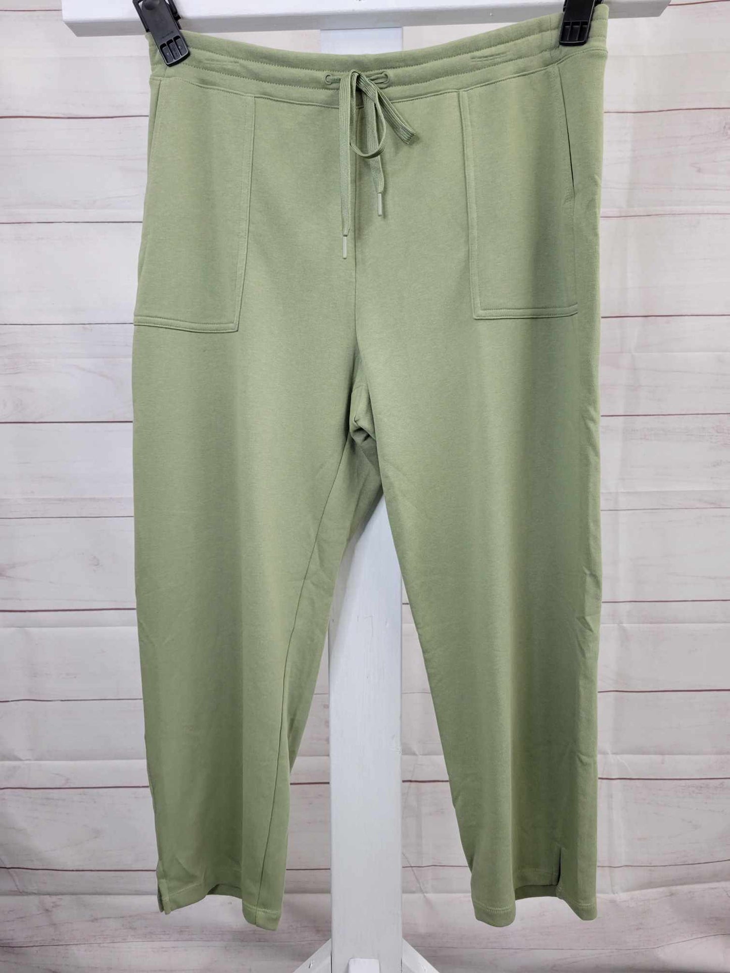 LARGE MOSS GRN A508756 Susan Graver Weekend Regular French Terry Pants