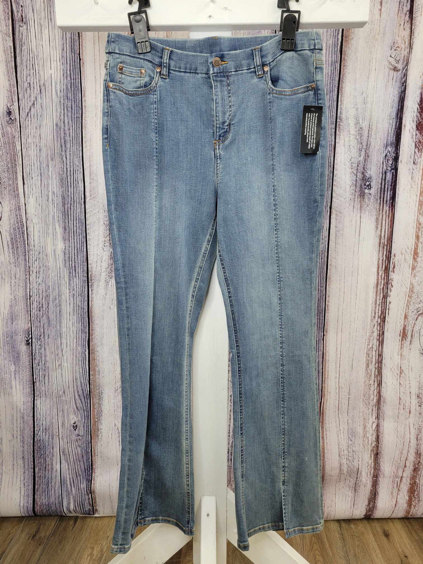 10R ANT. INDIGO A575704 Canyon Retreat Regular Heartland Denim Front Slit Jeans