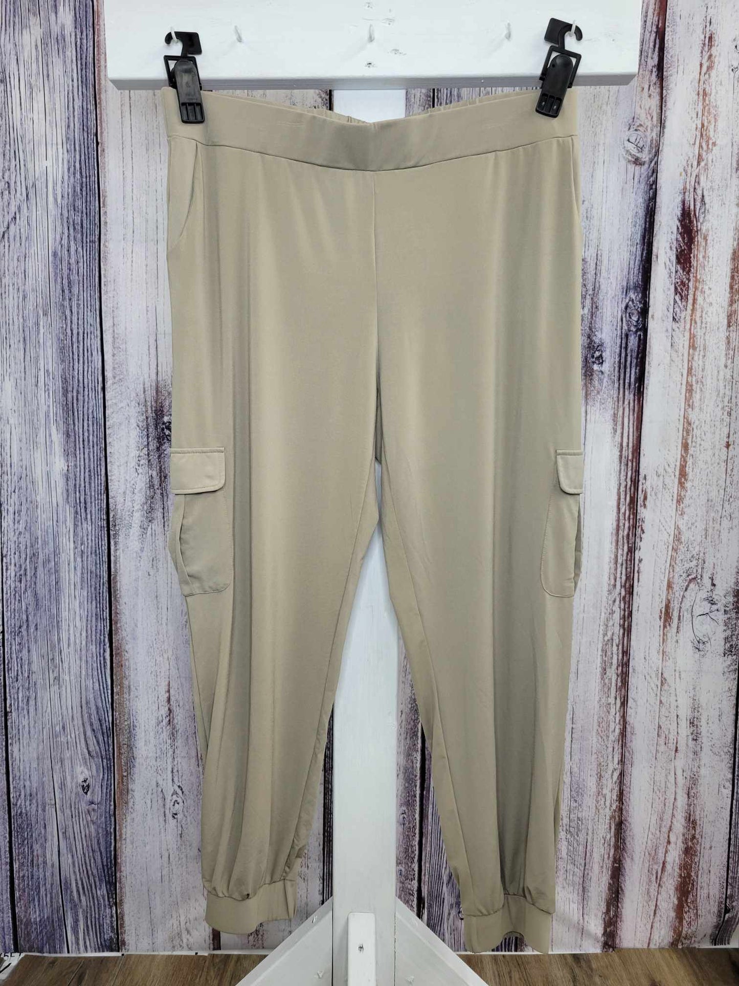 LARGE TAUPE A275985 Lisa Rinna Collection Regular Cargo Pants