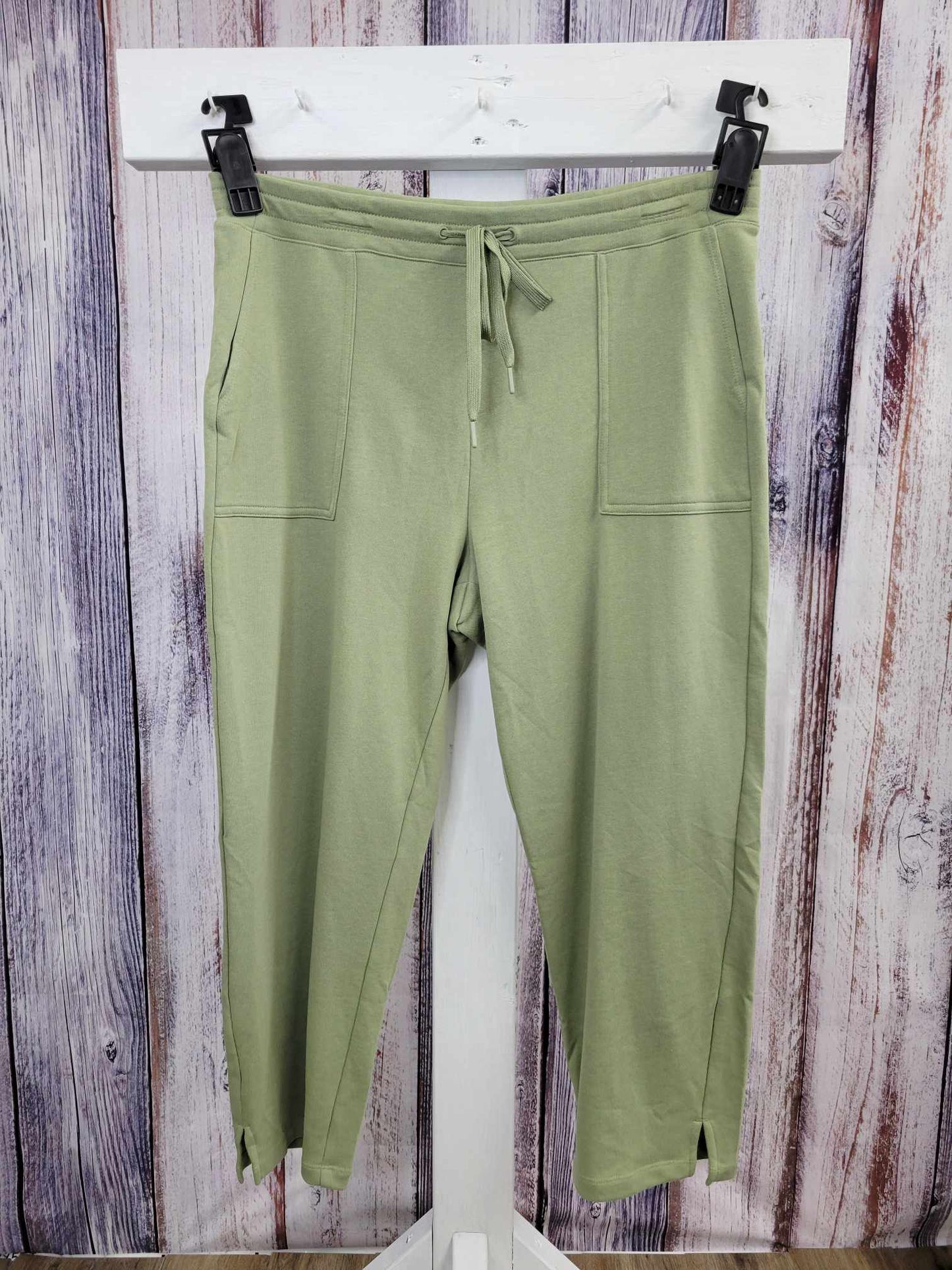 LARGE MOSS GRN A508756 Susan Graver Weekend Regular French Terry Pants