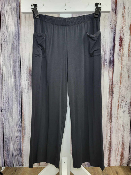 LARGE BLACK A566990 AnyBody Cozy Knit Pull On Pants