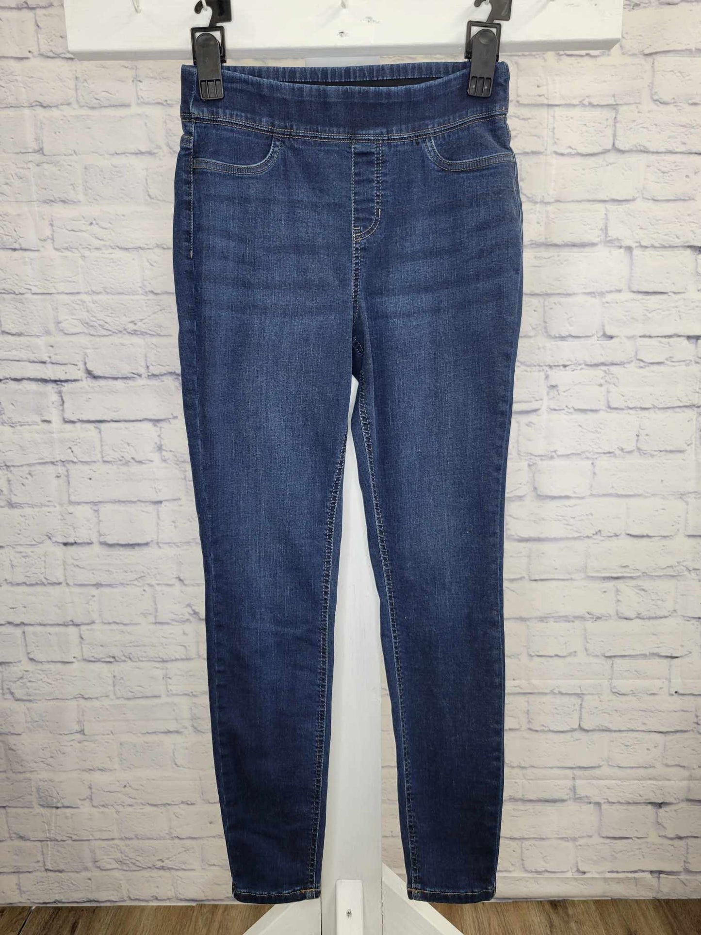 4T DEEP INDIGO A465994 Denim & Co. Cozy Touch Denim Tall Pull-On Jeggings